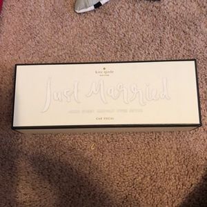 Kate Spade “just married” car detail